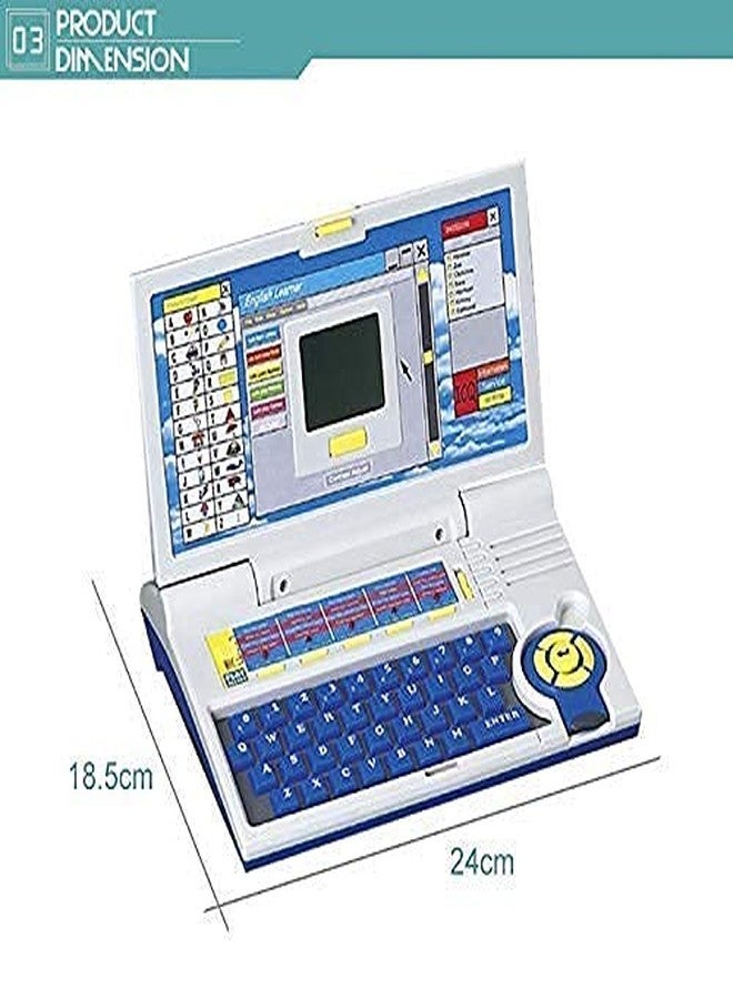 KITMEER english learner educational notebook / laptop with mouse control- Multi color - Image 5
